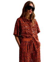 ESSENTIEL ANTWERP JOKS RUST SHIRT