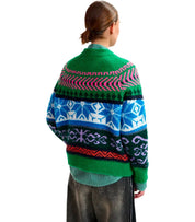 ESSENTIEL ANTWERP IRELANDO GREEN CREWNECK SWEATER