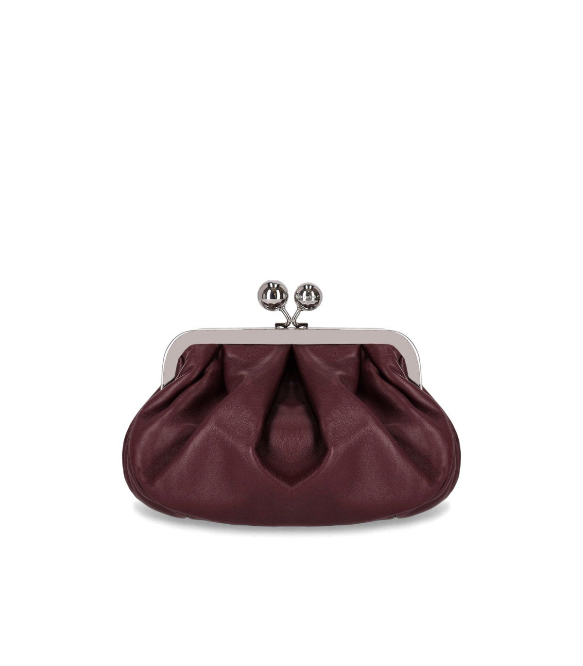 MAX MARA WEEKEND PASTICCINO PRATI SMALL BORDEAUX CLUTCH