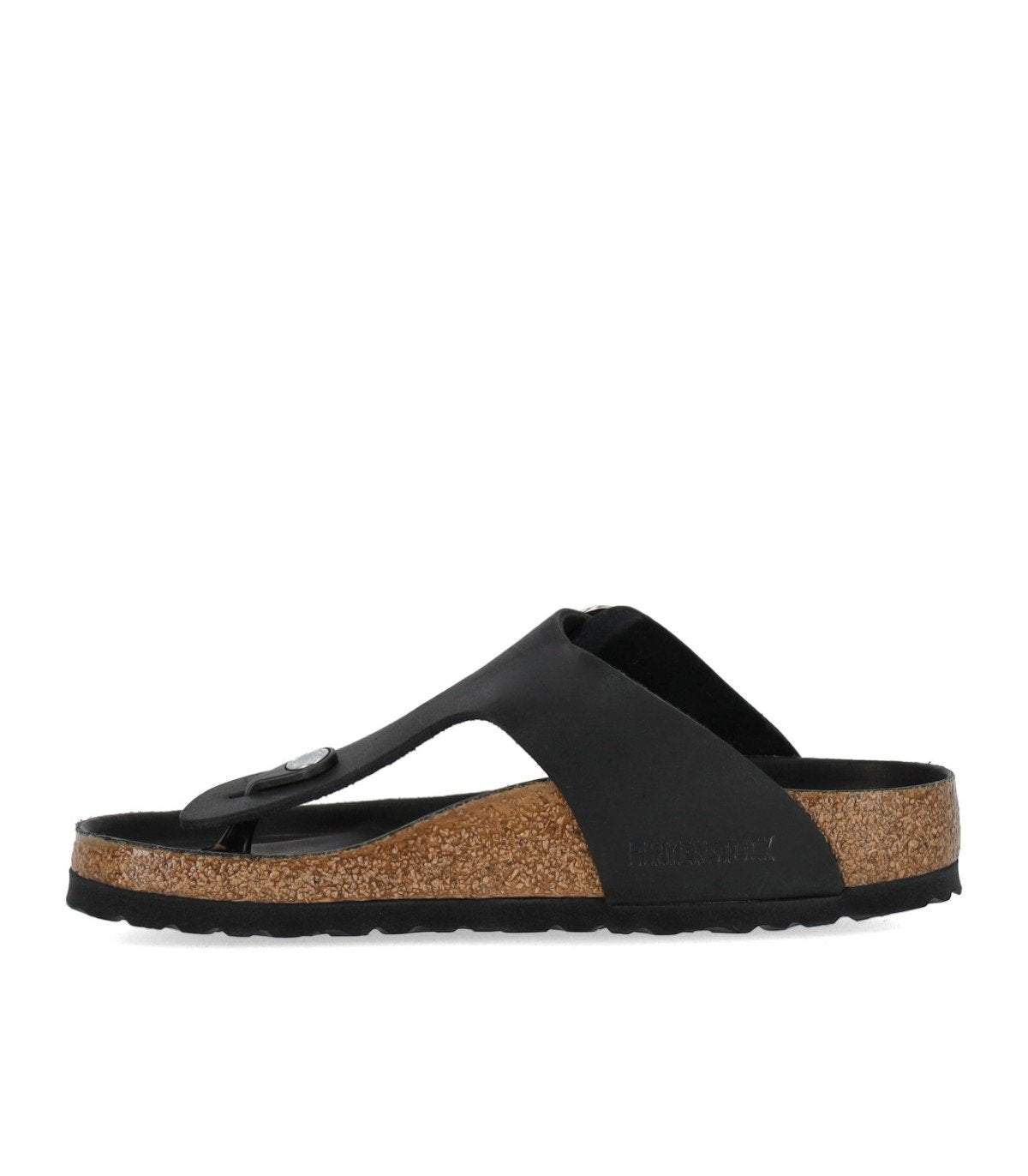 BIRKENSTOCK GIZEH BIG BUCKLE BLACK THONG SANDAL