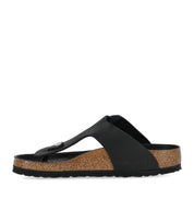 BIRKENSTOCK GIZEH BIG BUCKLE BLACK THONG SANDAL