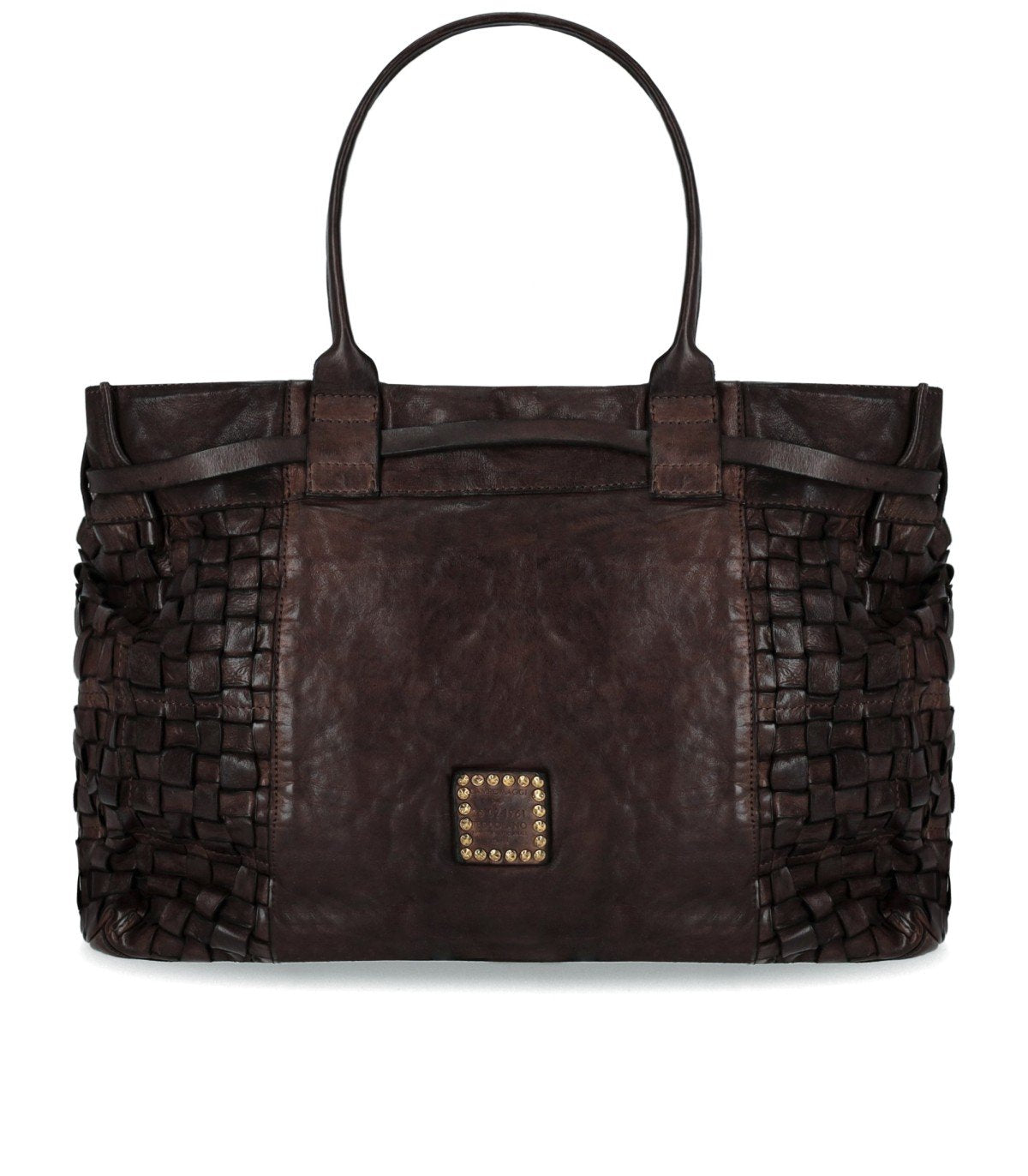 CAMPOMAGGI PENELOPE DARK BROWN SHOPPING BAG