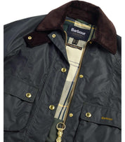 BARBOUR BEADNELL WAX GREEN CROPPED JACKET