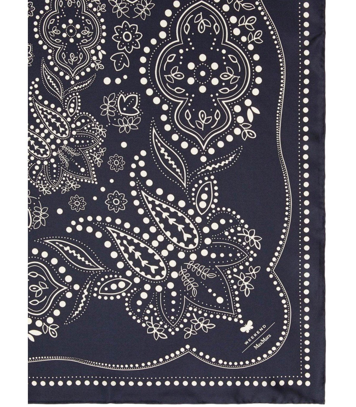 MAX MARA WEEKEND ONESTO BLUE FOULARD SCARF