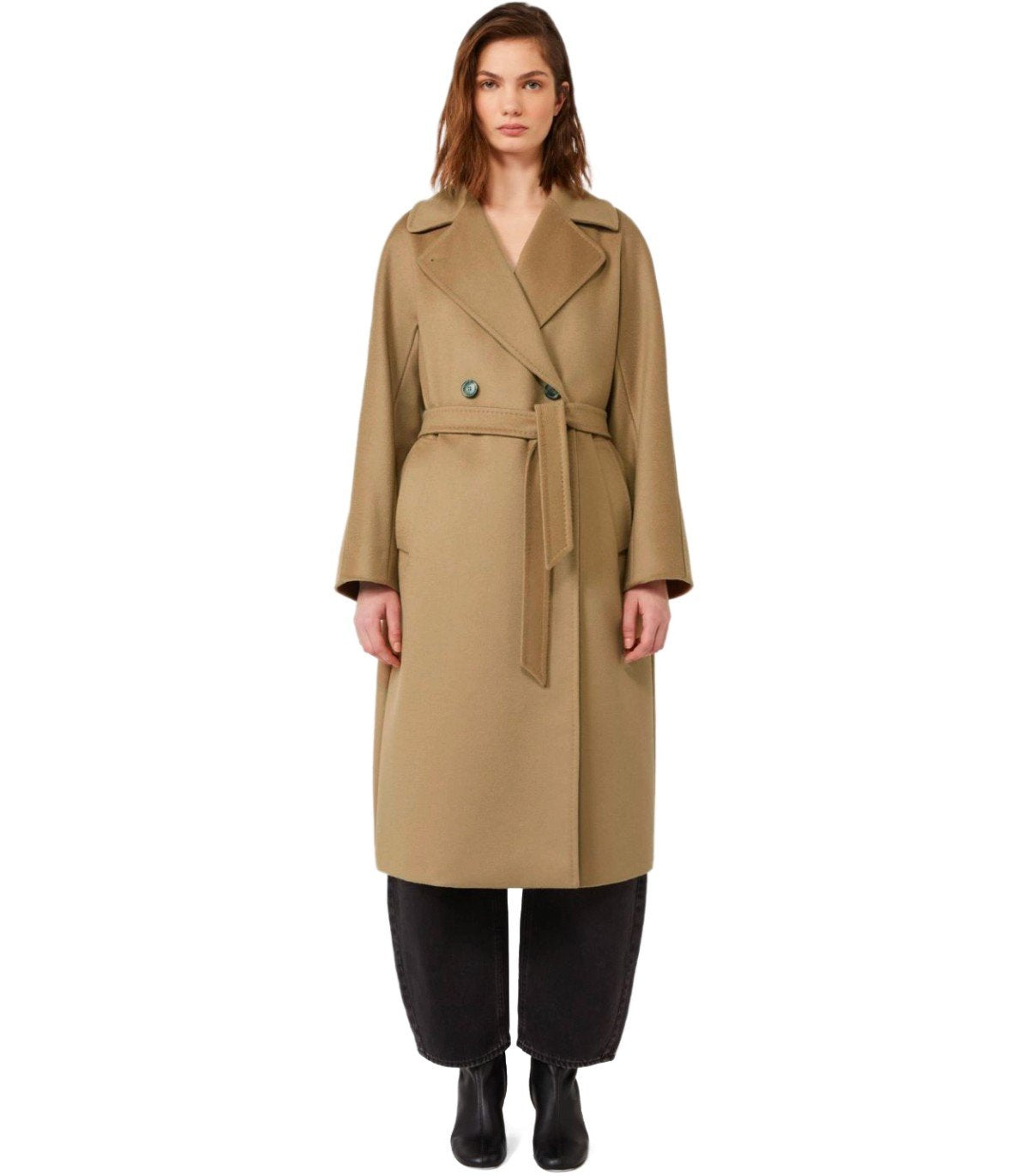 CAPPOTTO CON CINTURA RESINA CAMMELLO MAX MARA WEEKEND