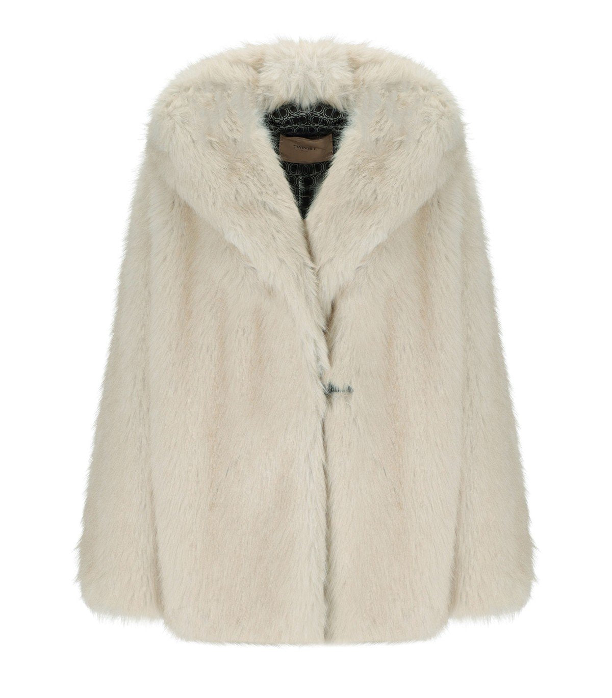 TWINSET BEIGE FAUX LEATHER JACKET