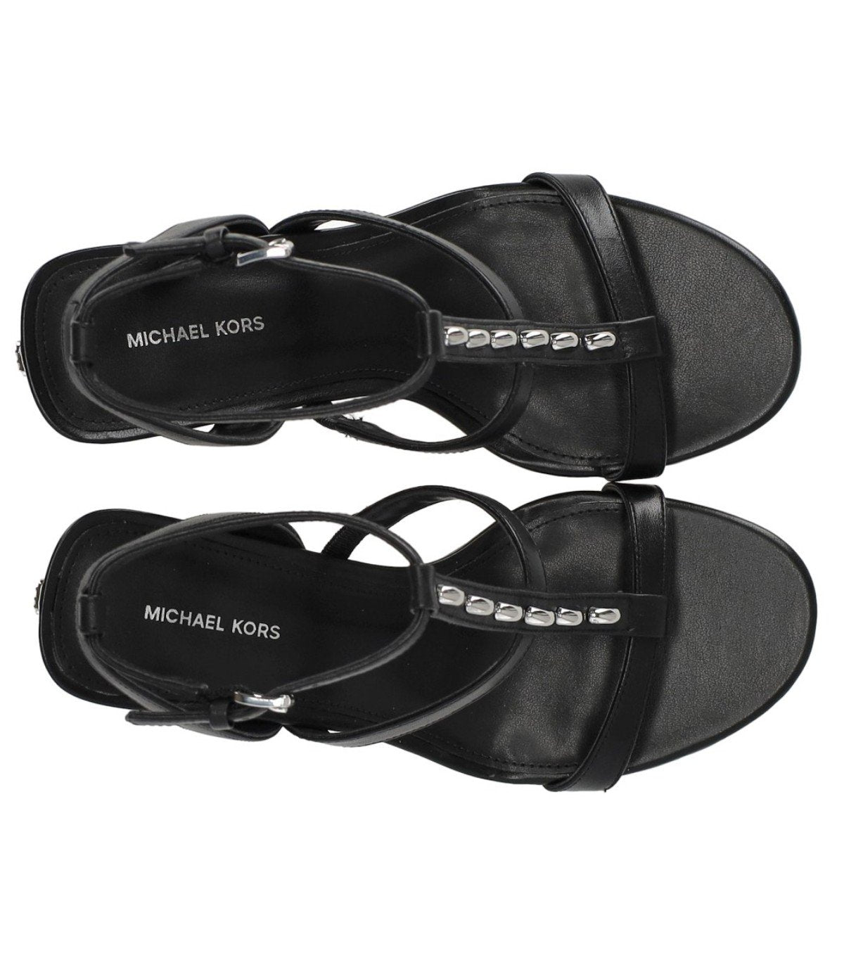 e. MICHAEL KORS ブラック サンダル Sandalo con Tacco Nara Nero Michael Kors | Ferraris Boutique