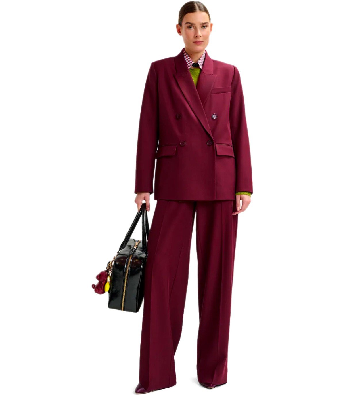 ESSENTIEL ANTWERP IZI BORDEAUXROTE HOSE