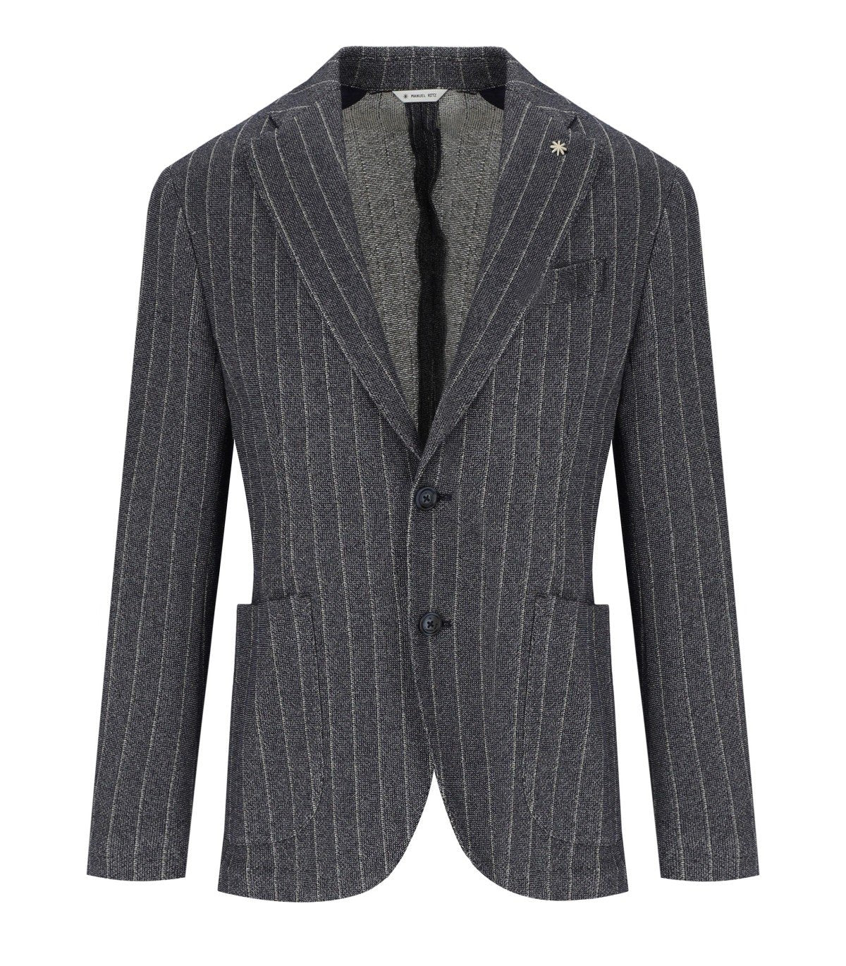 MANUEL RITZ BLUE PINSTRIPE JACKET