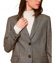 TWINSET BEIGE SINGLE-BREASTED BLAZER