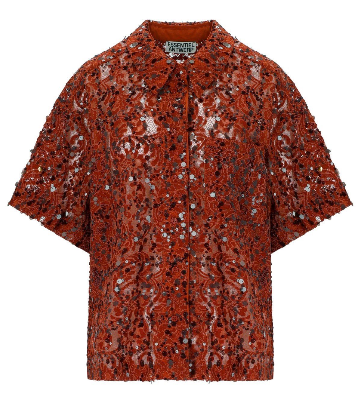 ESSENTIEL ANTWERP JOKS RUST SHIRT