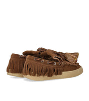 ELENA IACHI BROWN LOAFER WITH TASSELS