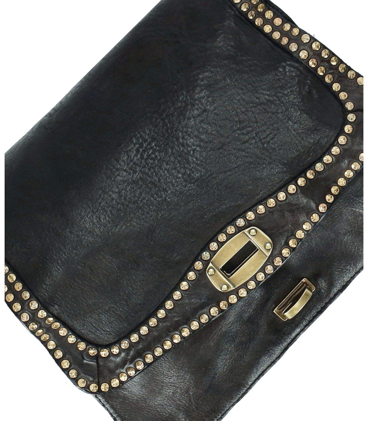 CAMPOMAGGI PAOLA ANTHRACITE GREY CROSSBODY BAG