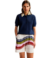 ESSENTIEL ANTWERP JEMBER BLUE POLO SHIRT
