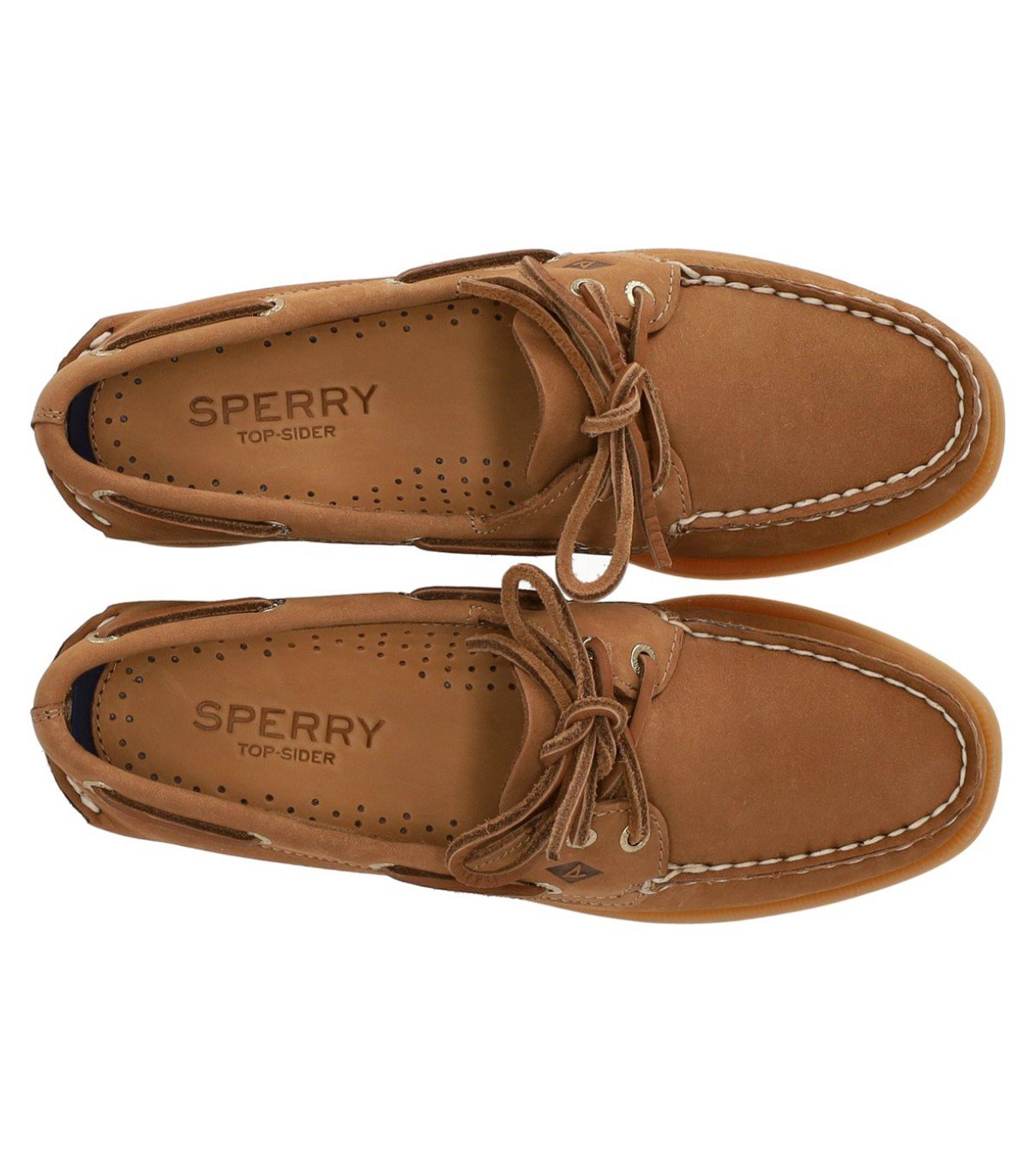 SPERRY PEANUT LEATHER LOAFER