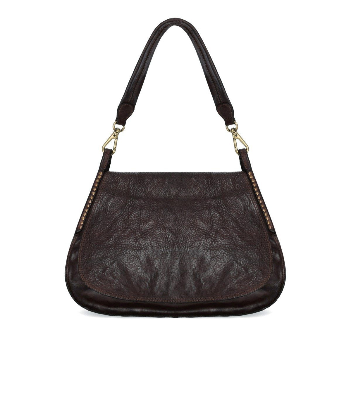 SAC PORTÉ ÉPAULE ENZA MARRON FONCÉ CAMPOMAGGI