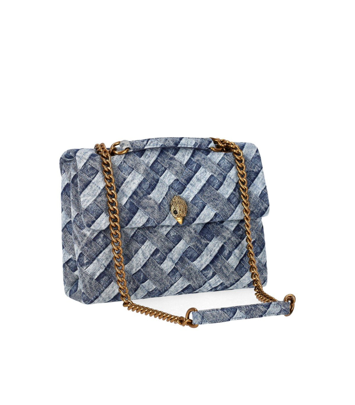 KURT GEIGER KENSINGTON DENIM SHOULDER BAG