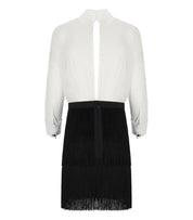ROBE BLANCHE NOIRE ELISABETTA FRANCHI
