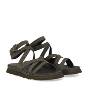 SANDALO GOLDENGAZE EMBOSSED ANKLE WRAP DENSE SMOKE UGG