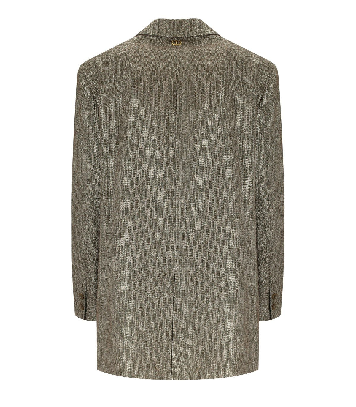 TWINSET BEIGE SINGLE-BREASTED BLAZER
