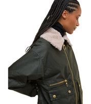 BARBOUR MAXINE WAX OLIVGRÜNE JACKE