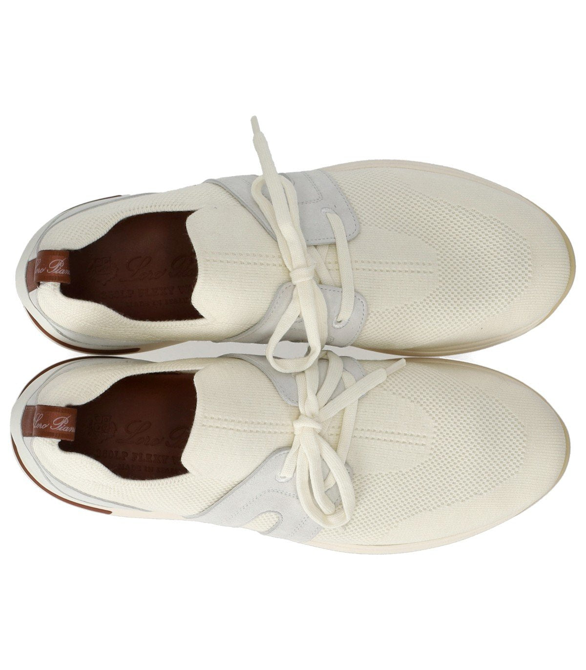 LORO PIANA FLEXY WALK LADY WISH 19 WEISSER SNEAKER