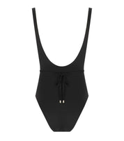 MAX MARA BEACHWEAR CARISMA B-KORBCHEN SCHWARZER BADEANZUG