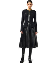 FALDA EFECTO CUERO NEGRA ELISABETTA FRANCHI
