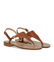 PAOLO FERRARA BROWN THONG SANDAL