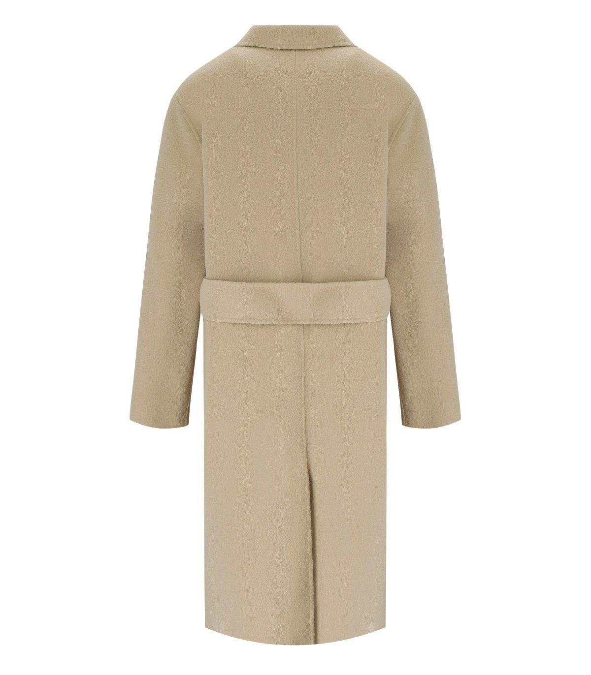 MAX MARA WEEKEND ZENONE BEIGE SINGLE-BREASTED COAT