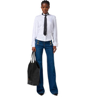 CAMISA BLANCA CON CORBATA ELISABETTA FRANCHI