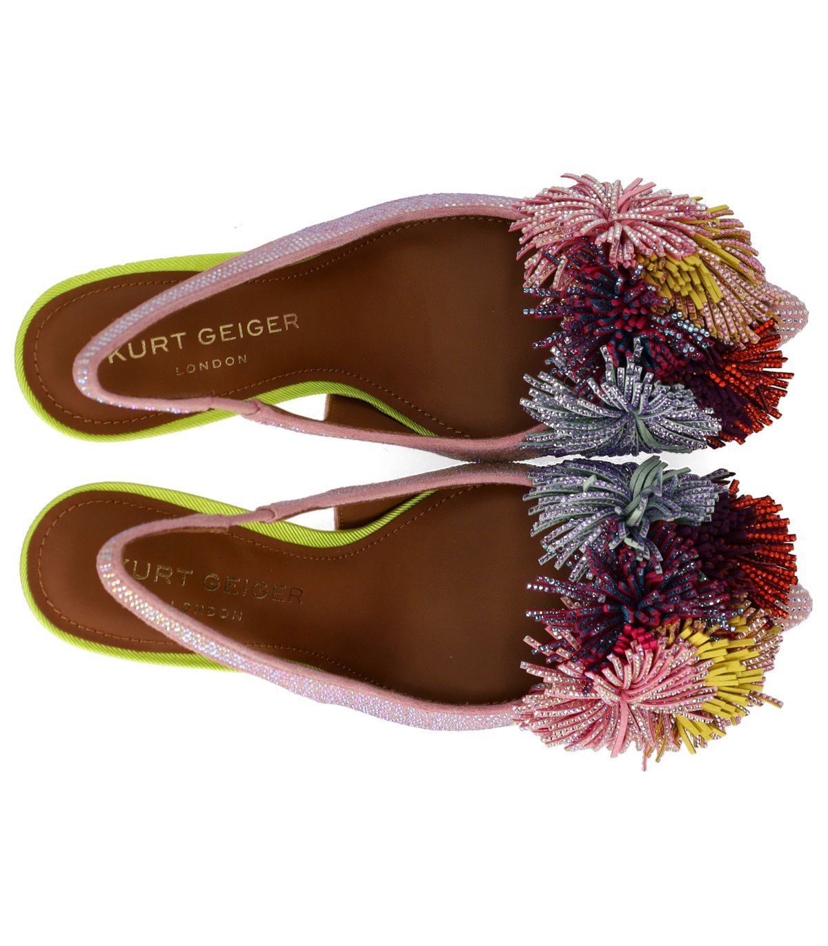 KURT GEIGER POM POM ROZE SLINGBACK PUMP