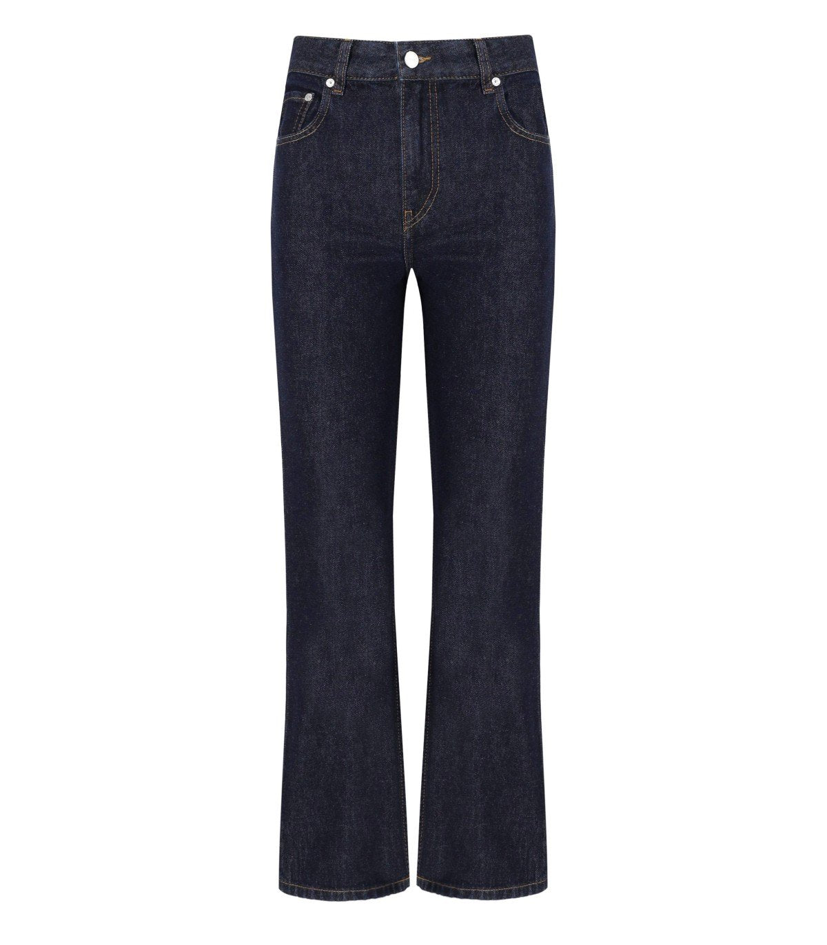 JEANS BETZY BOOTCUT CROPPED BLU SCURO GANNI