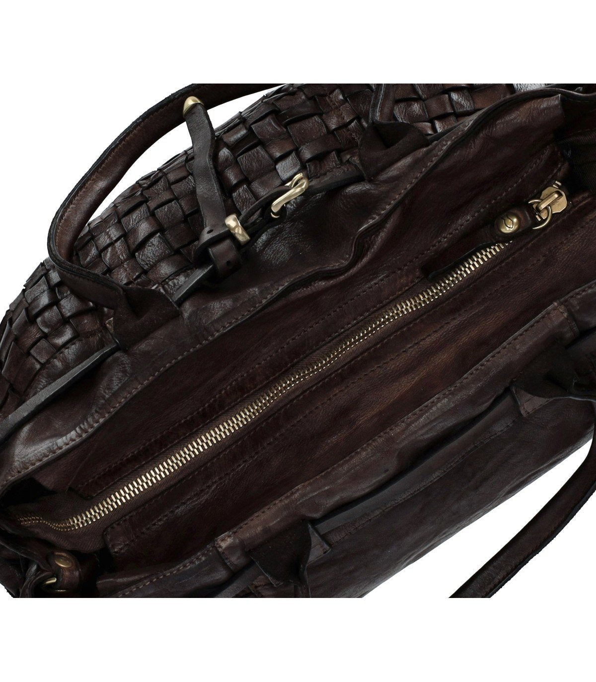 CAMPOMAGGI PENELOPE DARK BROWN SHOPPING BAG