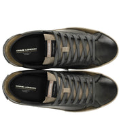 CRIME LONDON DISTRESSED BLACK SNEAKER