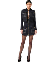 ELISABETTA FRANCHI BLACK MINI SKIRT