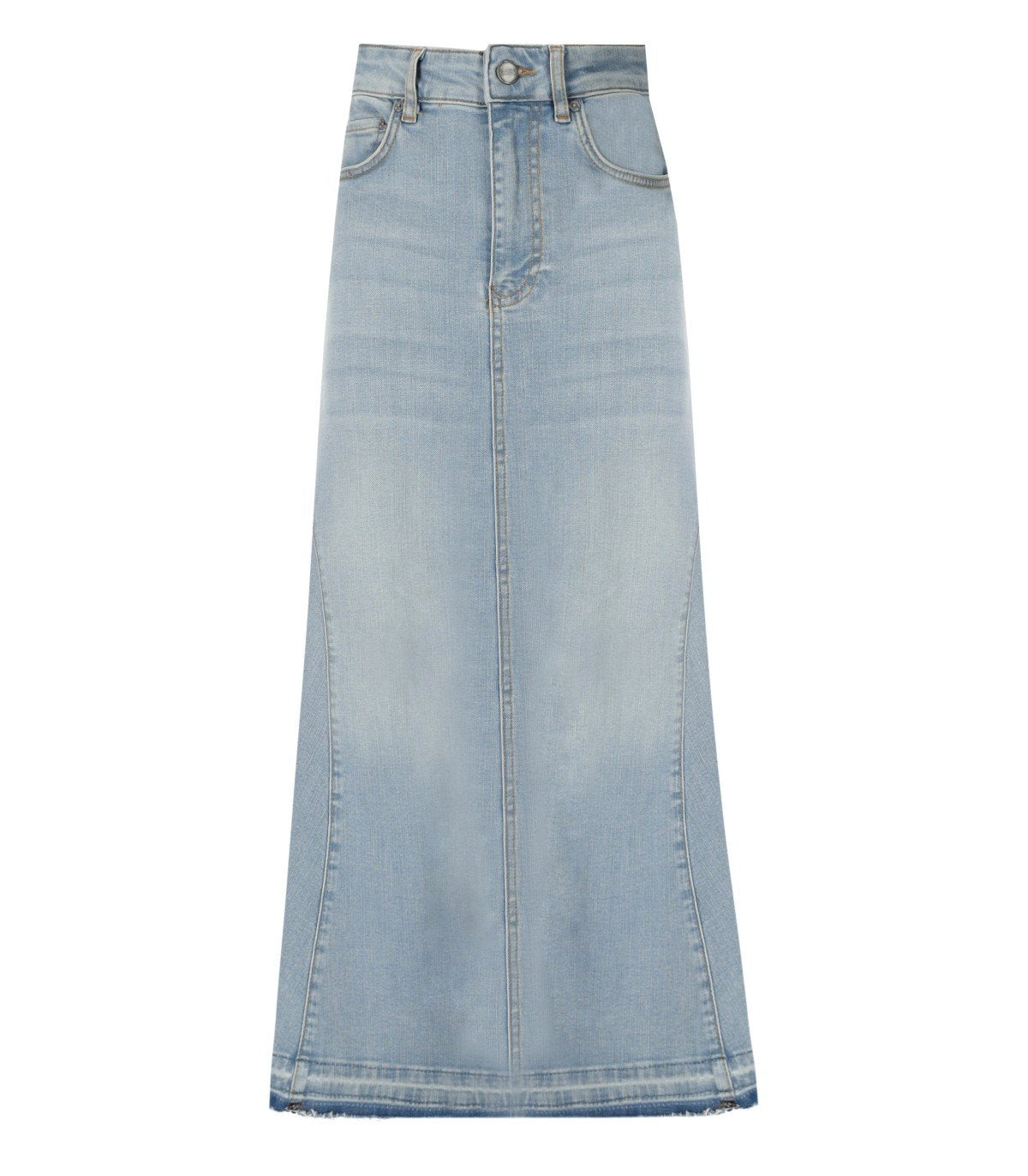 GANNI LIGHT BLUE DENIM SKIRT