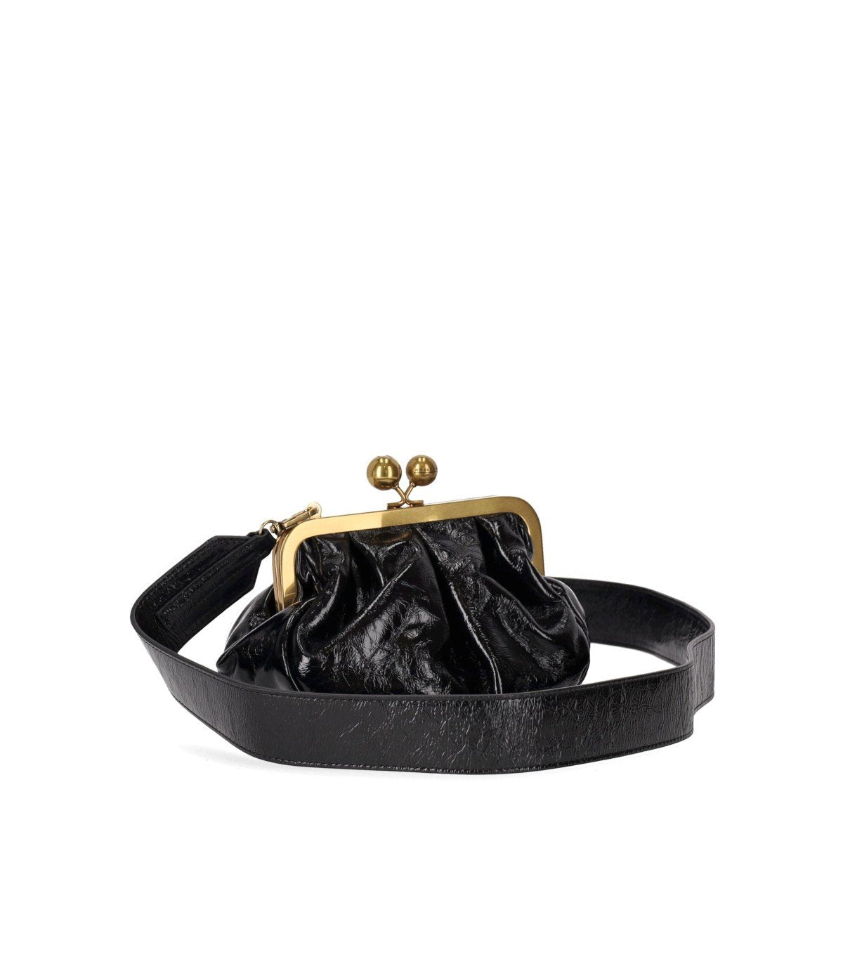 BOLSO CLUTCH PASTICCINO NAVETTA SMALL NEGRA MAX MARA WEEKEND