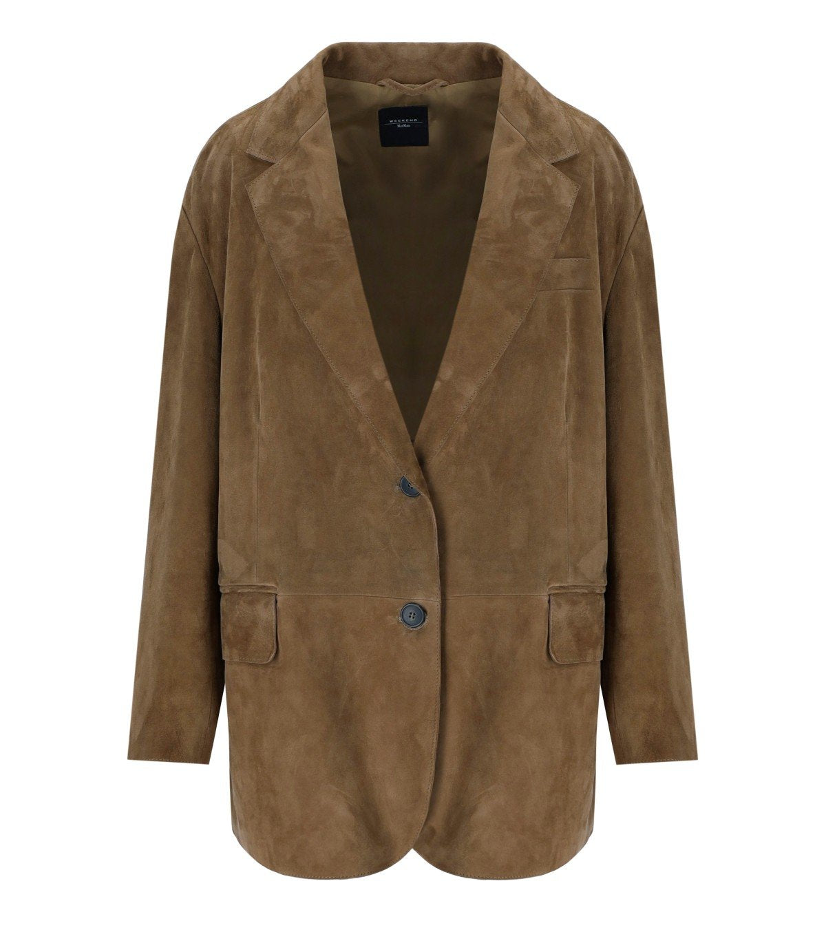 MAX MARA WEEKEND ROLANDA BEIGE SINGLE-BREASTED BLAZER