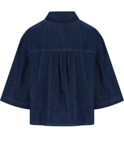 CAMICIA IN DENIM ZANNATA BLU MAX MARA WEEKEND