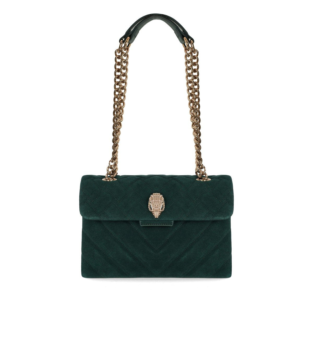 KURT GEIGER KENSINGTON LARGE GRÜNE SCHULTERTASCHE