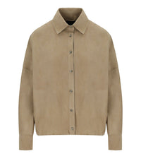 MYSKIN BEIGE SHIRT BOMBER - 44