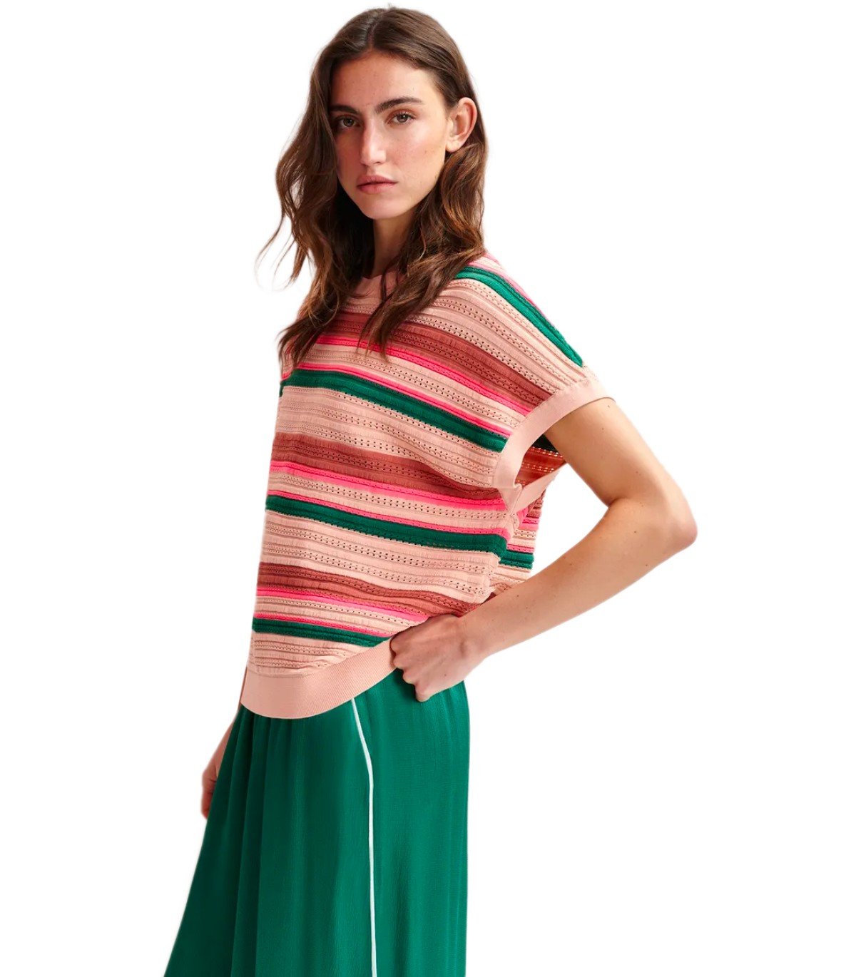 TOP IN MAGLIA HALI MULTICOLORE ESSENTIEL ANTWERP