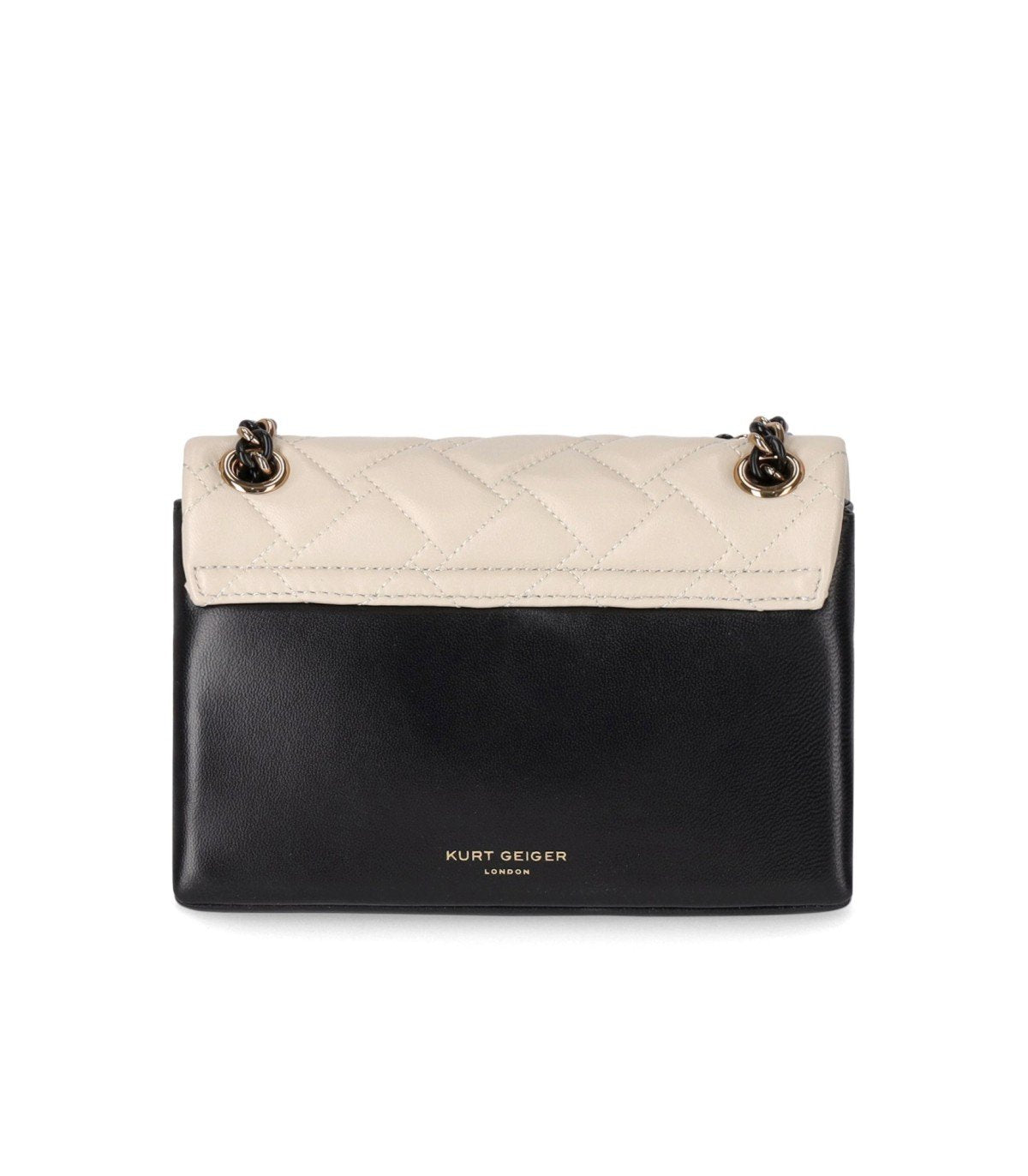 KURT GEIGER KENSINGTON STUDS BLACK WHITE CROSSBODY BAG