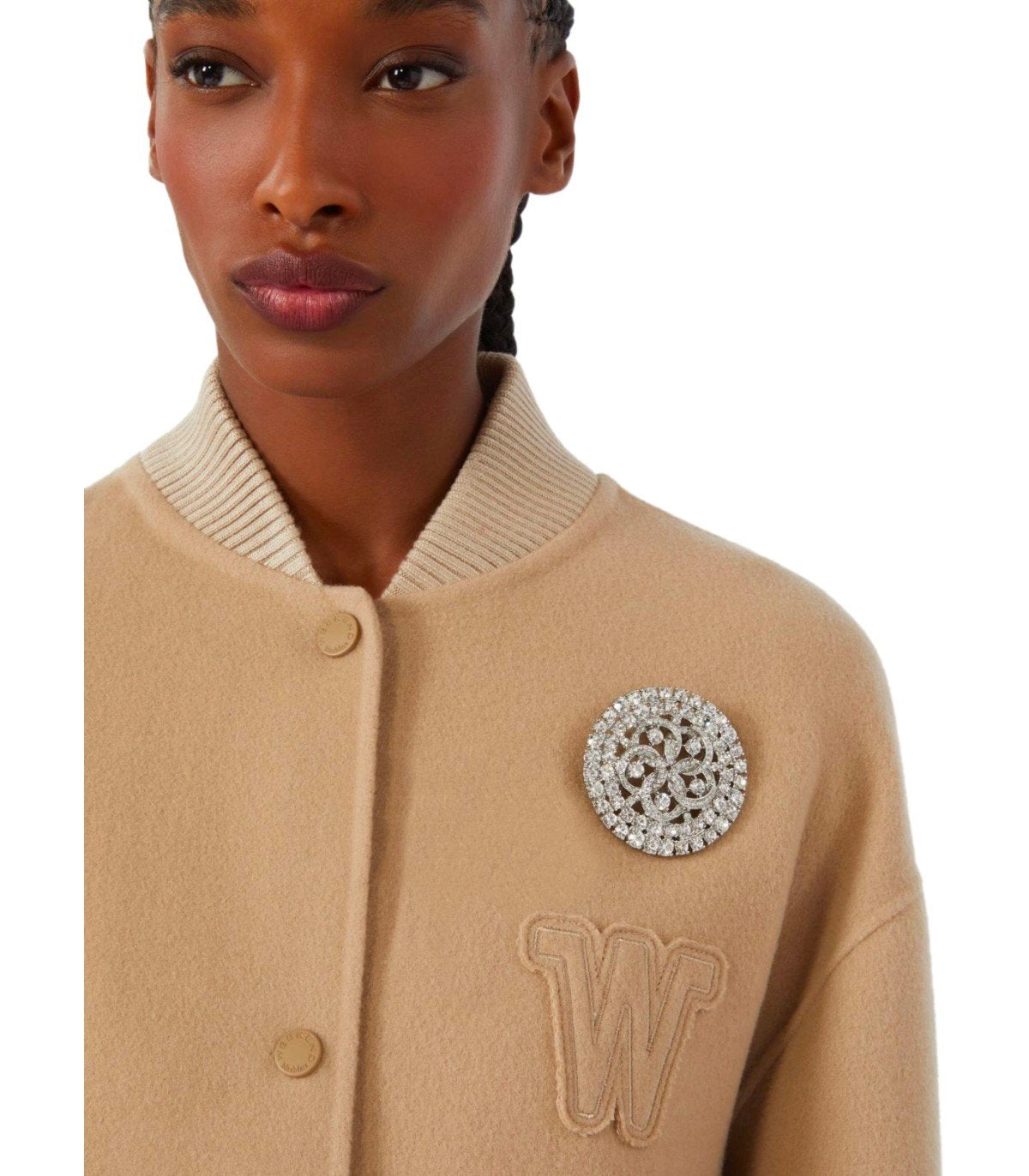 MAX MARA WEEKEND CIVADA SILBERNE BROSCHE