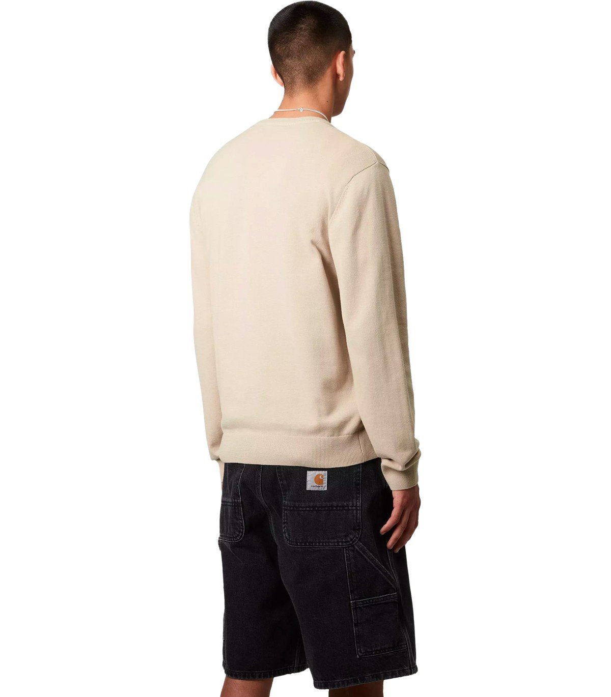 CARHARTT WIP MADISON FLEUR DE SEL CREWNECK JUMPER