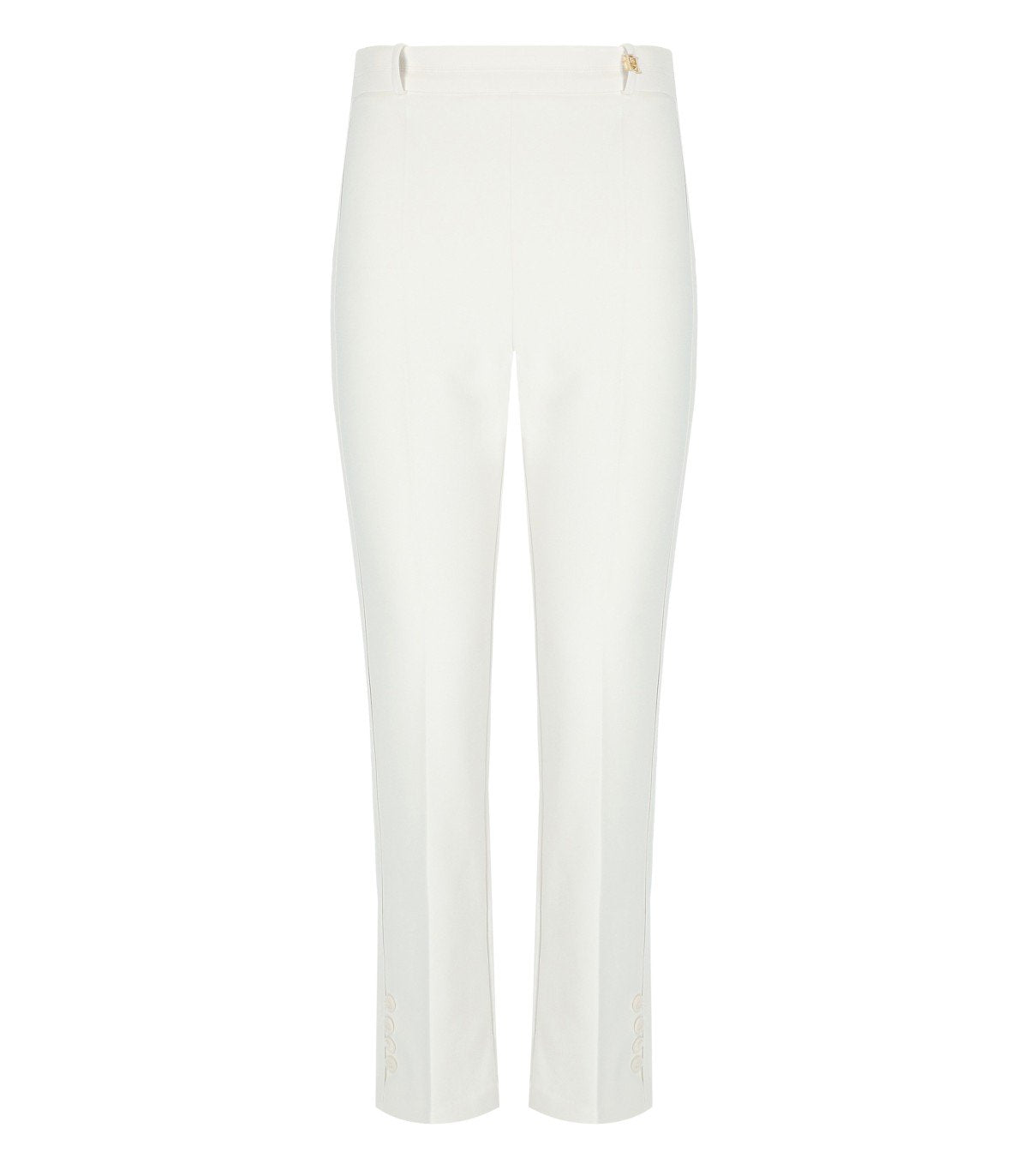 ELISABETTA FRANCHI IVORY FLARE PANTS