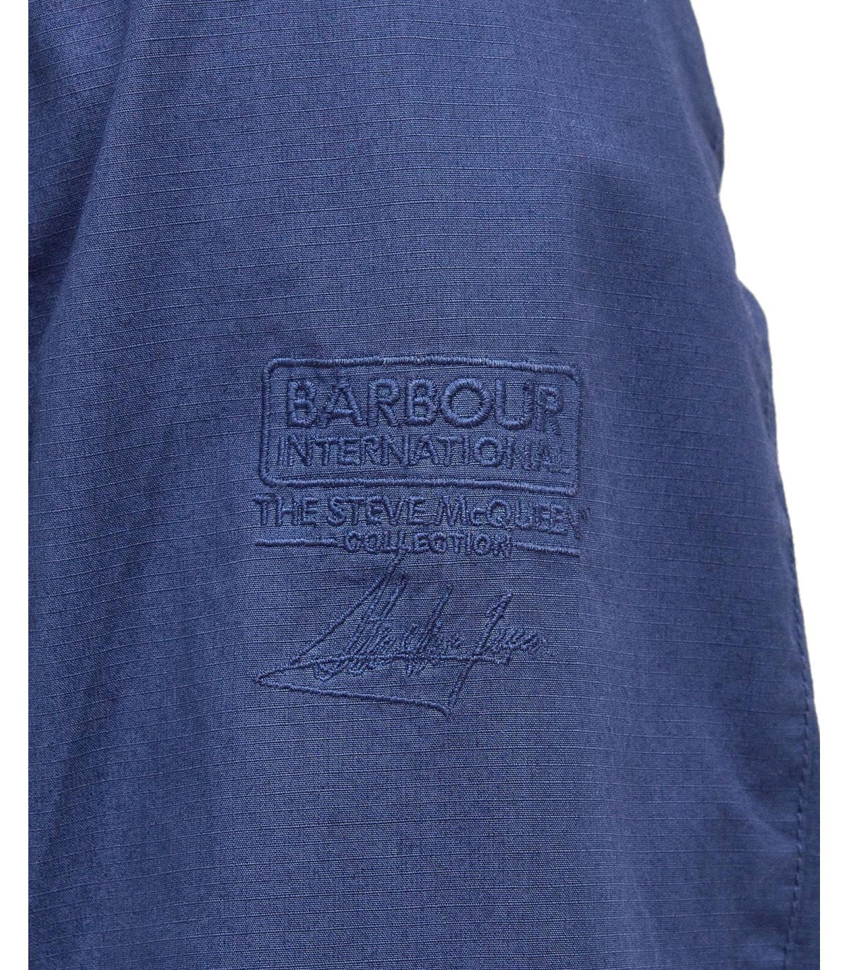 BARBOUR INTERNATIONAL WORKERS CASUAL KOBALTBLAUE JACKE