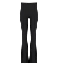 ELISABETTA FRANCHI BLACK FLARED TROUSERS - 38