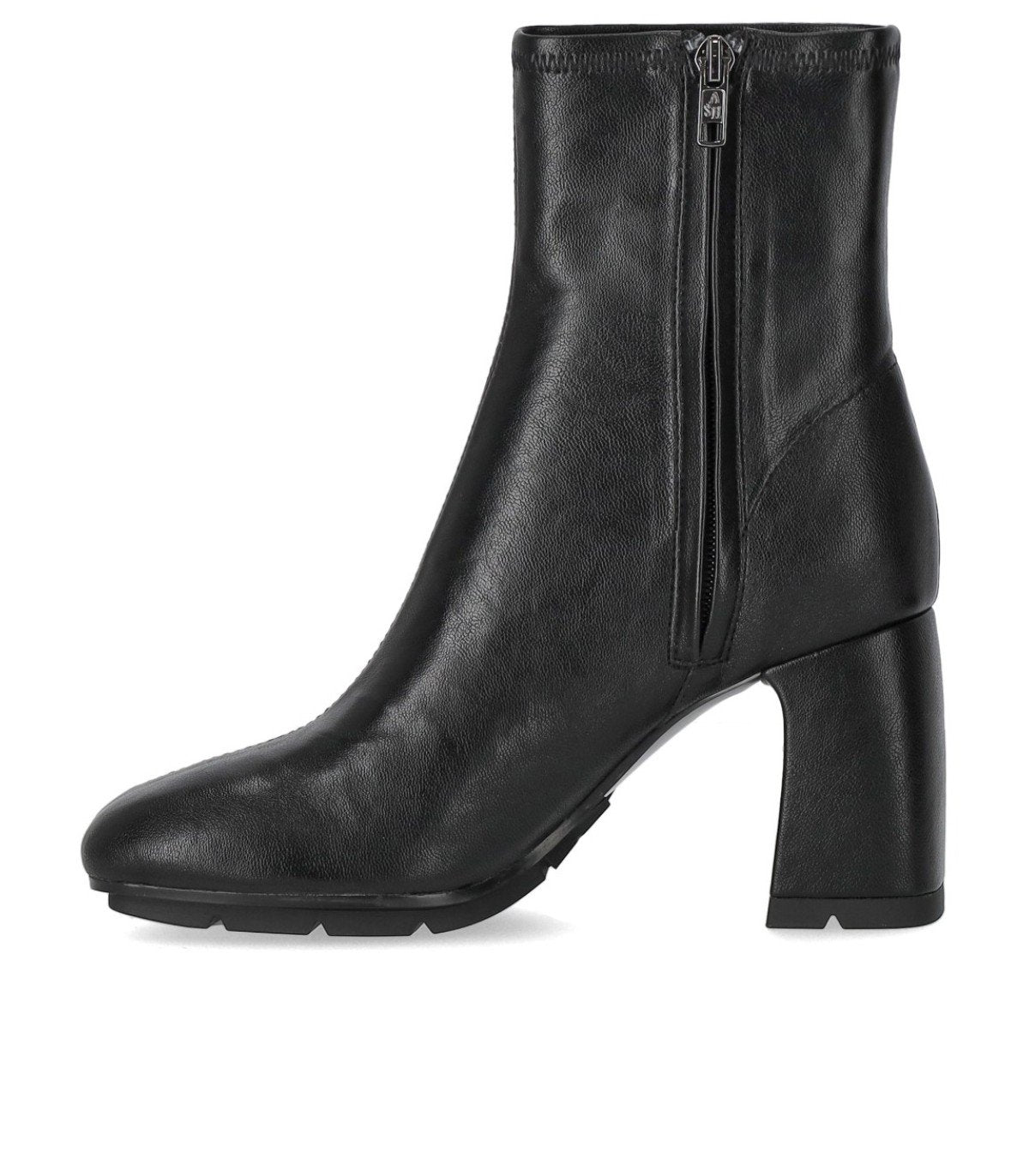 ASH ECLAT BLACK HEELED ANKLE BOOT